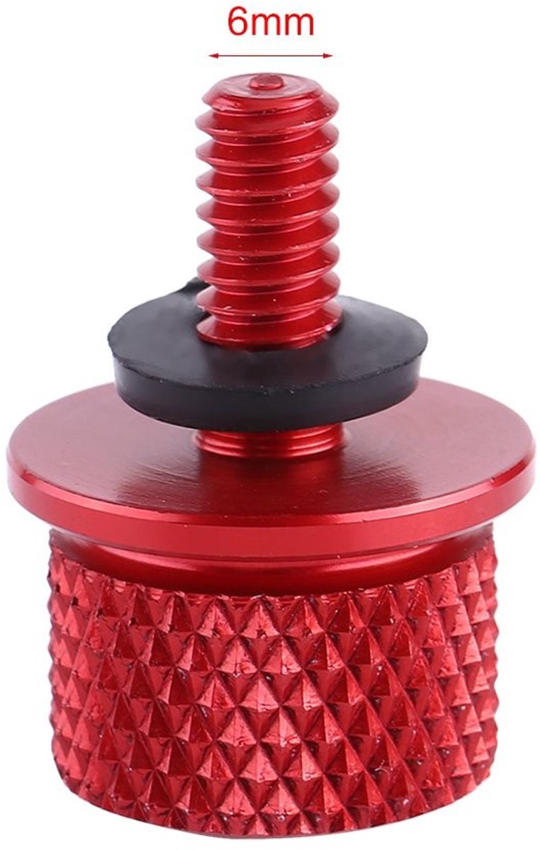 Dailygoods- Achterstoelbout Robuuste Aluminiumconstructie - 6 mm Schroefdraad - 1 Stuk - Duurzaam - Stijlvol - Motoronderdeel - Motorbout