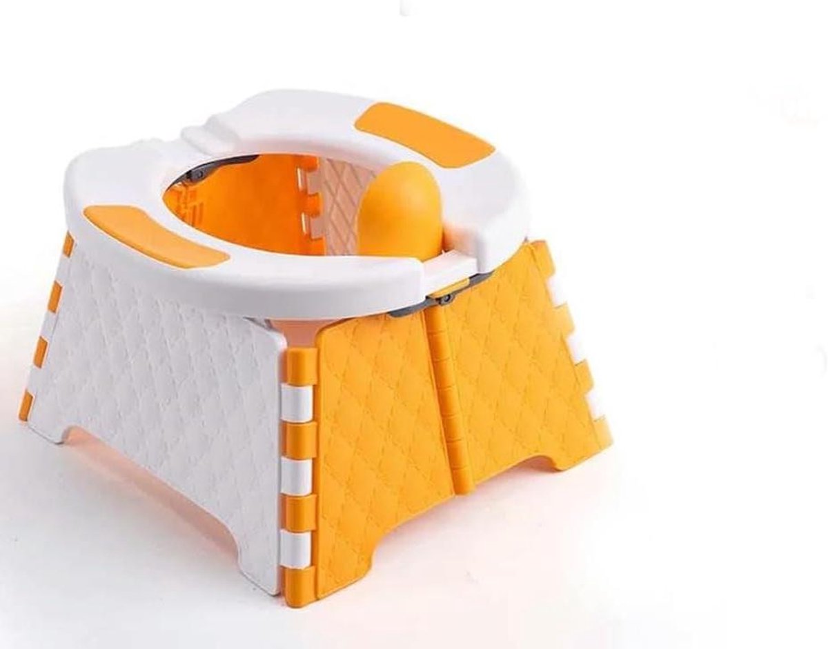 Kinderpotje - Oefenpotje baby - Zindelijkheidstraining - Spatwaterdichte hoes - Compact formaat - Wit