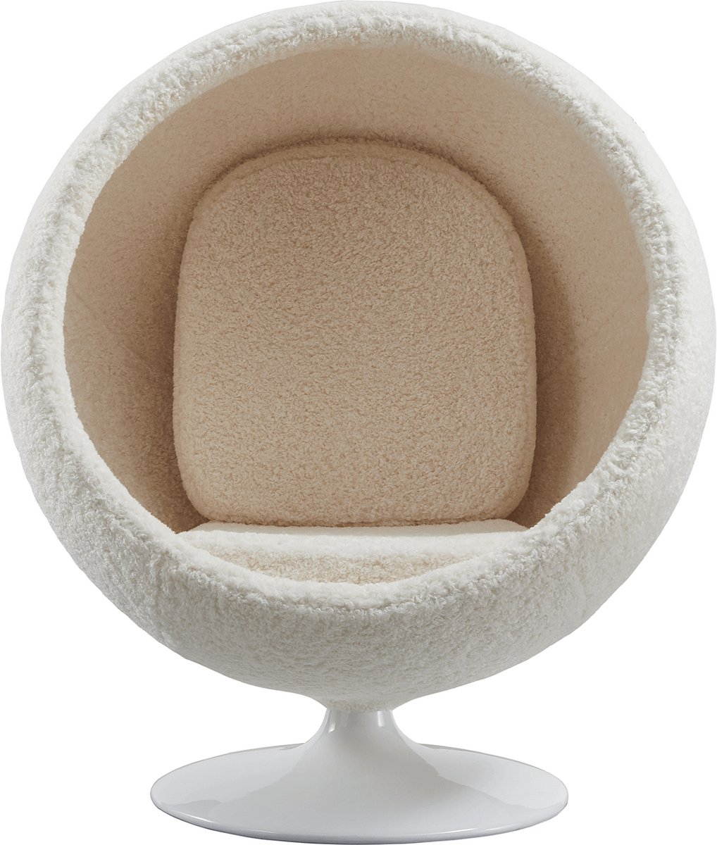Ohno Bolton Loungestoel - White/Beige