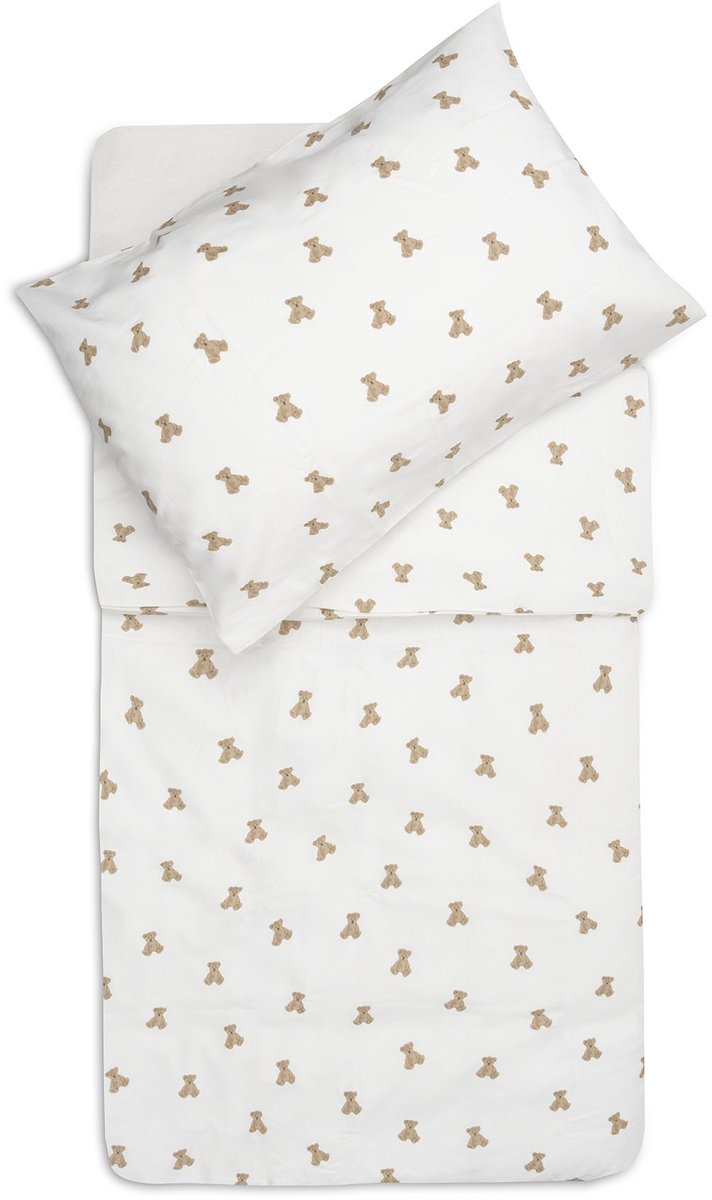 Jollein Dekbedovertrek met sloop - 120x150cm - Mini Teddy Bear