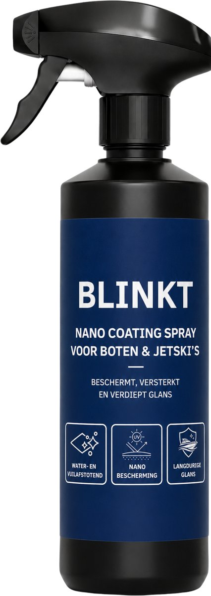 Boot Coating Spray - Boot Langer Schoon met Minder Poetsen - Nano Coating voor Gelcoat & Polyester - Waterscooter & Jetski Coating - 500ml - BLINKT