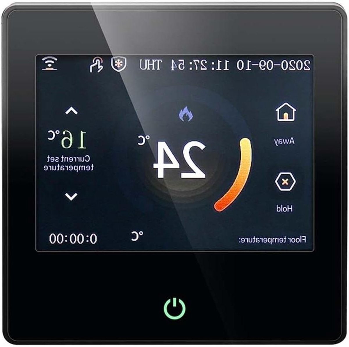 Slimme thermostaat - Verwarmingsregelaar - Vloerverwarming regelen - WiFi en spraakbediening - 10x15x8 cm - Zwart