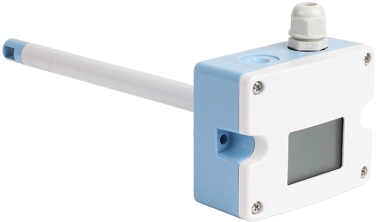 Slimme Temperatuurzender - Vochtigheidssensor - Omgeving Monitoren - IP65 Waterdicht - Groot Bereik - Grijs