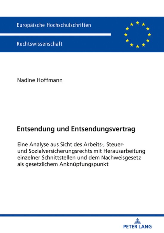 Europaeische Hochschulschriften Recht 5995 - Entsendung und  ... - cover