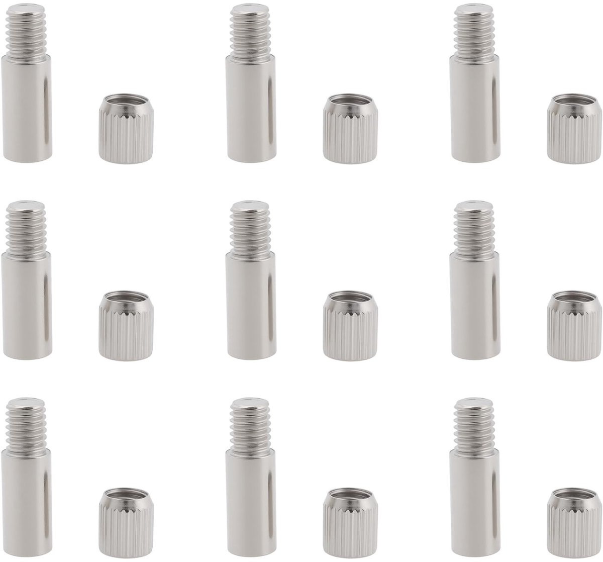 Dailygoods - 80 Stuks 6mm Kast Plank Pins voor Meubels