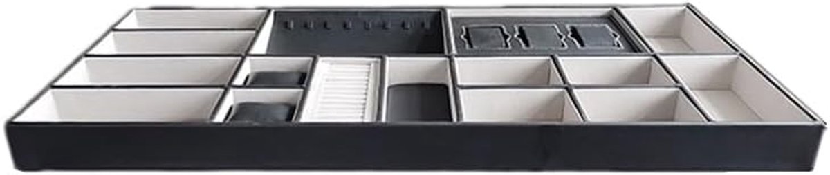Sieradenorganizer Stapelbaar - Sieradenbakjes Lade - Sieraden Opbergen - Individuele Vakjes - 80x362x55cm - Oranje