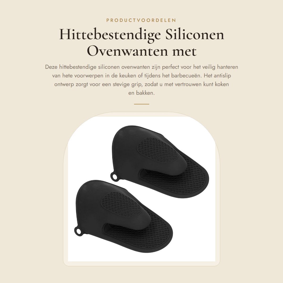 Dailygoods- Ovenwanten Hittebestendig - 2 Stuks - Siliconen - Antislip - Kookhandschoenen - Comfortabel voor Magnetron en BBQ