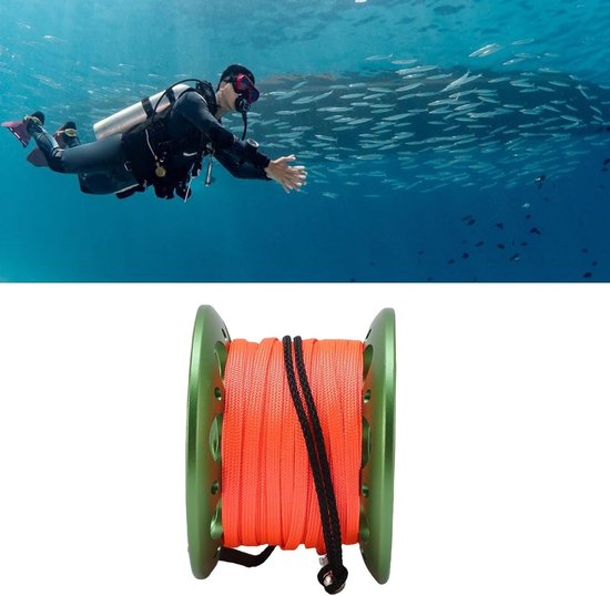 Diving Reel van Aluminium Legering met 15m Hoge Zichtbaarheid Lijn en Dubbelzijdige Klem voor Onderwateractiviteiten en Wreck Diving van Diving Reel Van — afbeelding 5