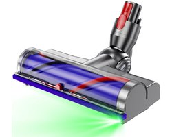 Stofzuigerborstel - Aangedreven Zuigmond Geschikt voor Dyson Steelstofzuiger V8/V10/V11/V15/G5 - Turbo Borstel - Vloerzuigmond - Blauw