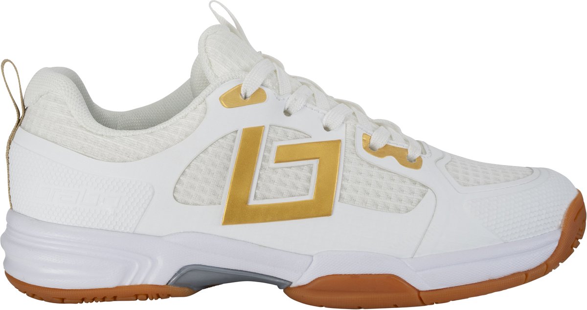 Brabo Tribute Junior Indoor Hockeyschoenen White/Gold