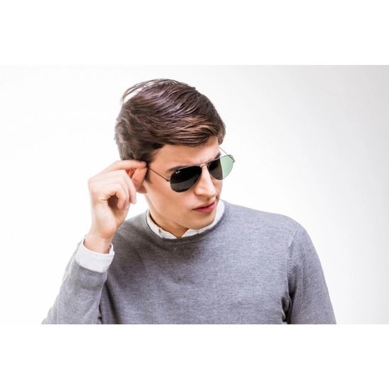 Ray-Ban Aviator Classic RB3025 W0879 M (58) Zilver/Groen Polarisatie — afbeelding 4