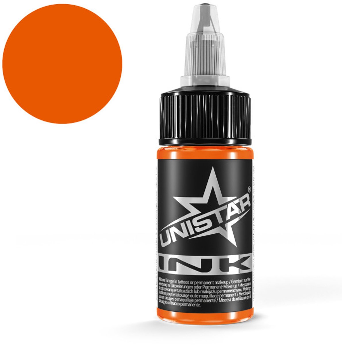 Unistar tattoo ink - Top Basic Orange - 30ml - Tattoeage inkt - Oranje