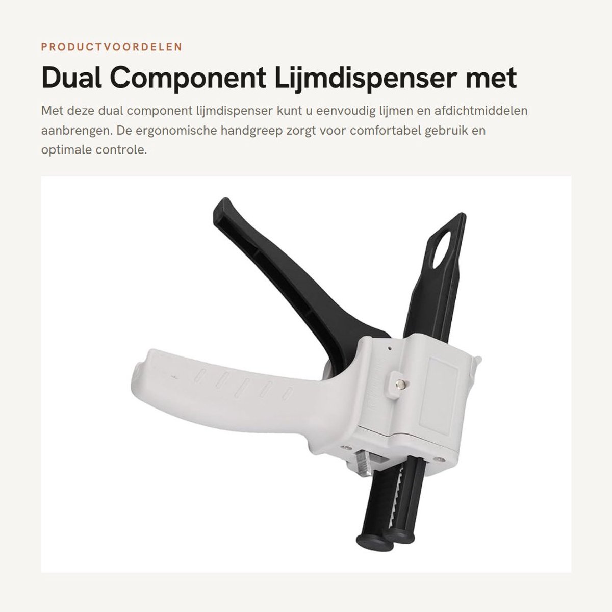 Dailygoods - Dual Component Lijmdispenser met Ergonomische Handgreep