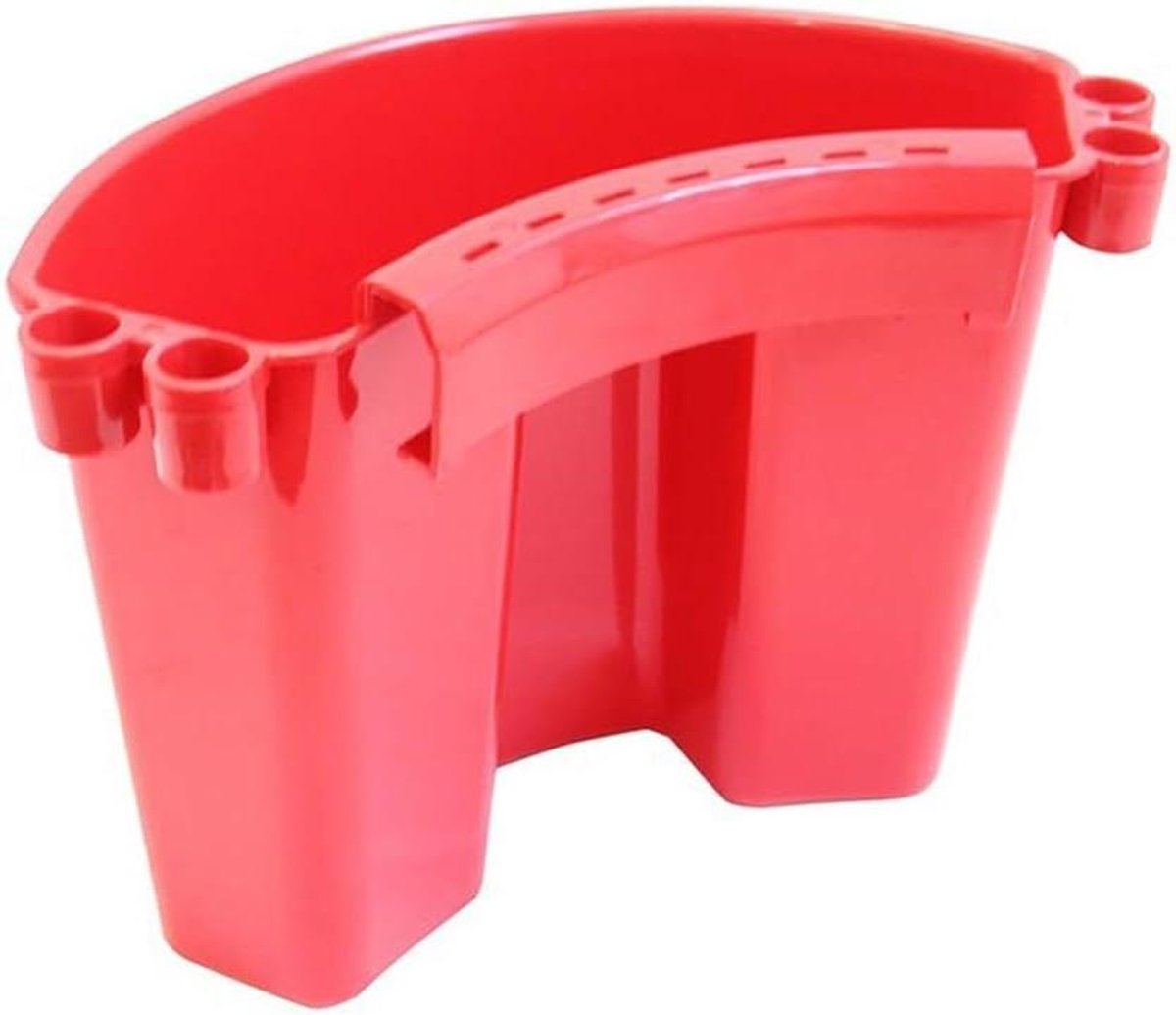 Auto Poets Emmer - Opberg Caddy - Auto Onderhoud - Externe Haken - 28 x 20 x 14 cm - Rood