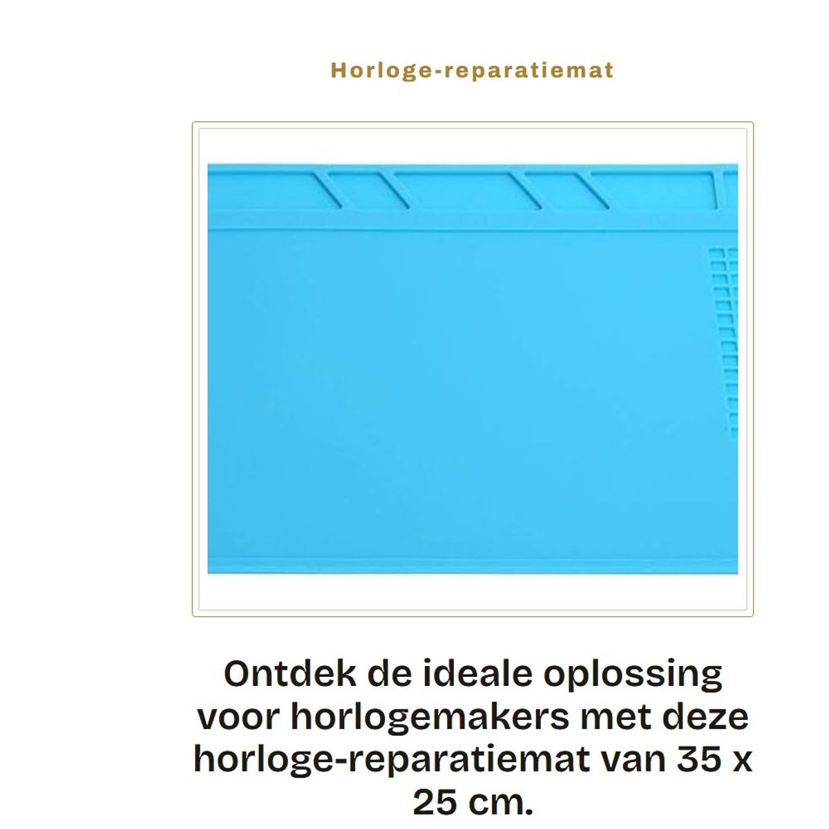 Dailygoods - Horloge-reparatiemat - Antistatisch - Zacht rubber - 35 x 25 cm - Voor horlogemakers - Organiseren van solderen - Handig voor precisiewerk