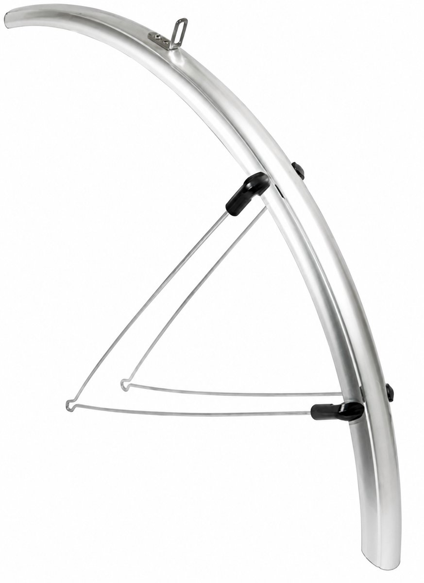 Voorspatbord 28 inch 46mm pvc zilver eurofender