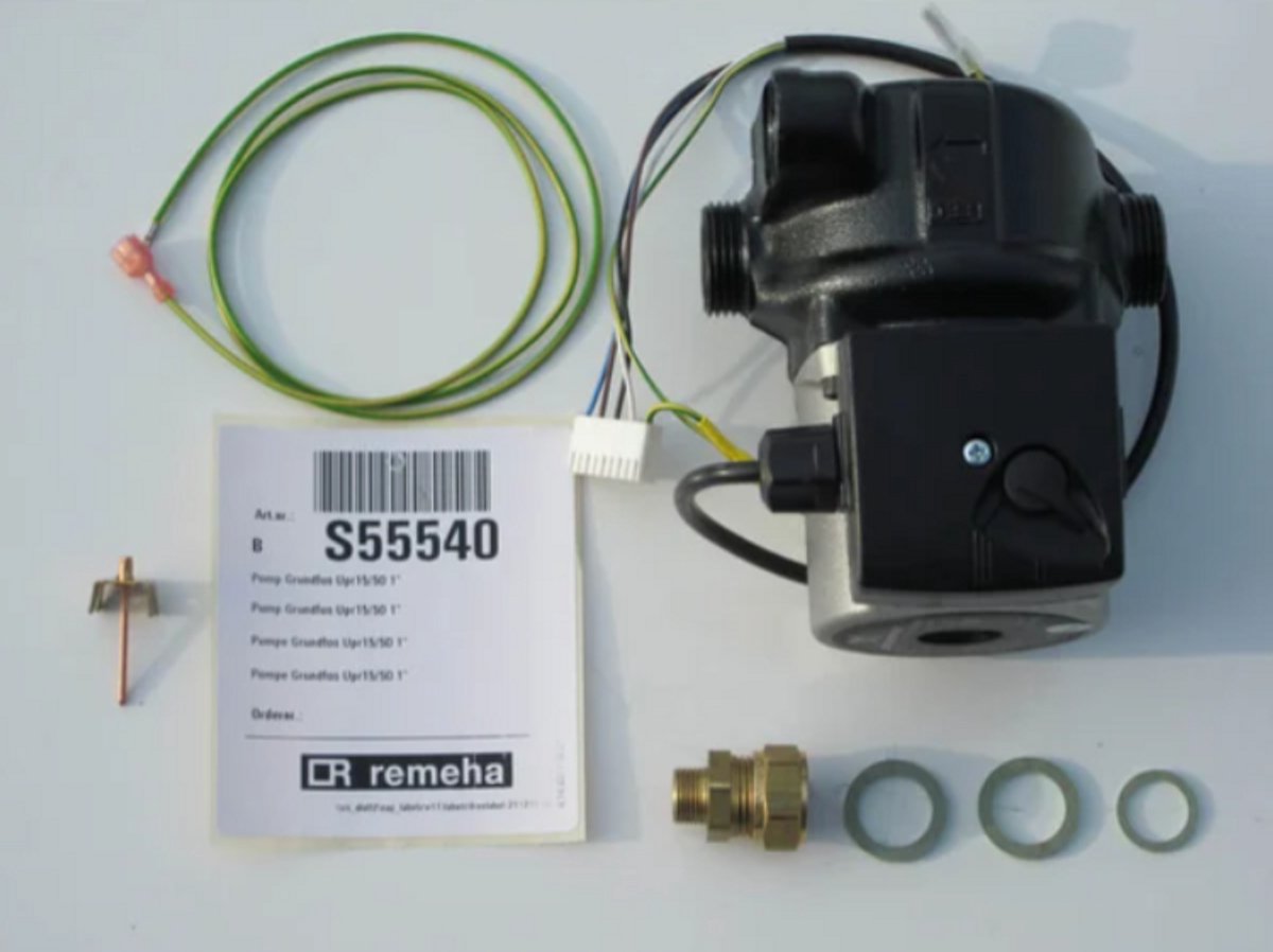 Grundfos UPR 15/50 1" Circulatiepomp - Geschikt voor Remeha Selecta CV-Ketel - S55540 - Origineel