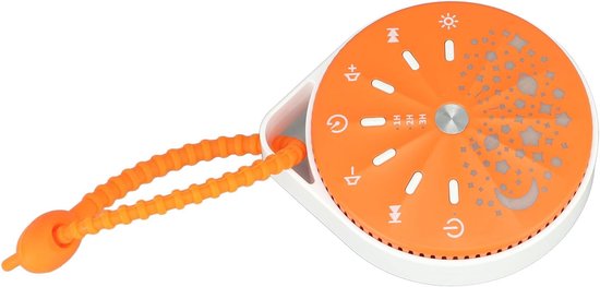 Draagbare Witte Ruis-geluidsmachine, ABS Baby-witte Ruis-geluidsmachine met 10 Natuurlijke Geluiden, Volumeregeling, 60 120 180 Minuten Timer, USB Oplaadbaar voor Babyreisslaap — afbeelding 3
