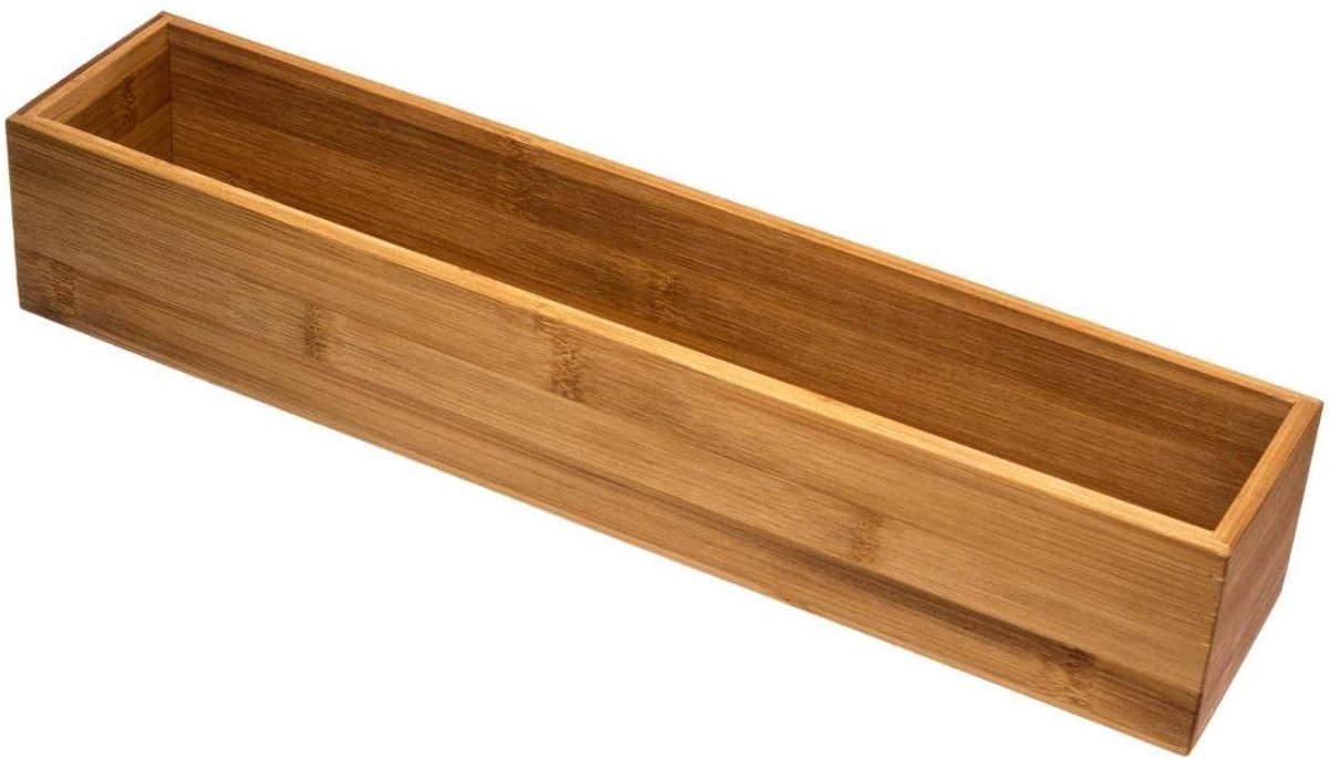 Thijox - Organizer 8 x 38 cm Tidy Smart Bamboo voor Keuken, Kantoor en Huishouden - Duurzaam, Multifunctioneel en Stijlvol