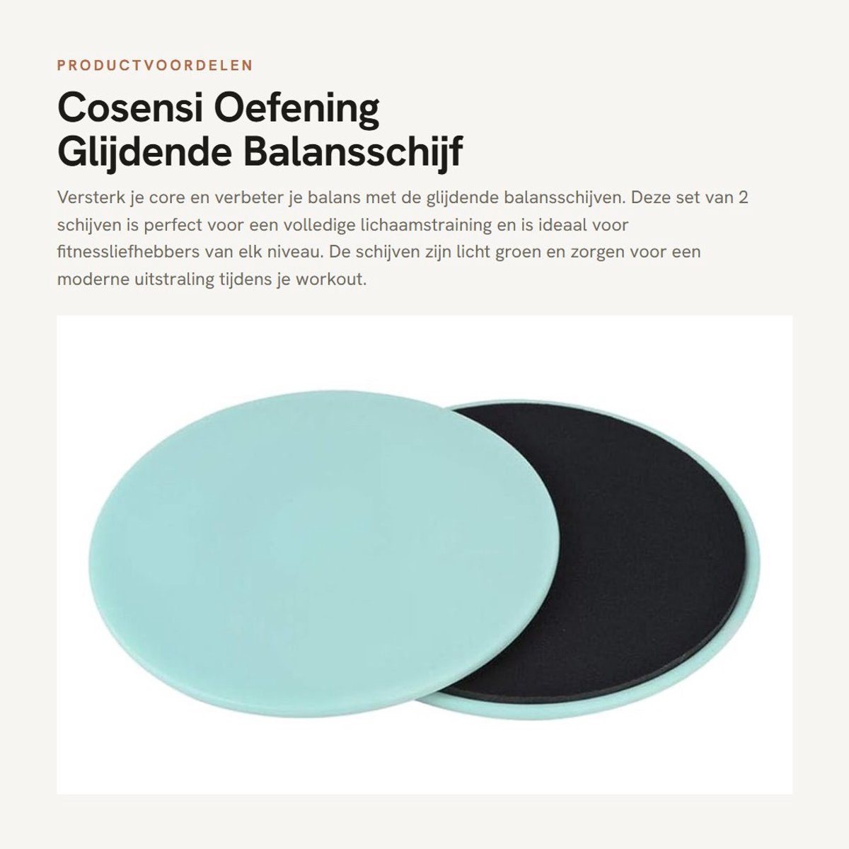 Inovra- Balansschijf 2 Stuks - Glijdende Schijf - Fitness Slider - Volledige Lichaamstraining - Ab Wiel Roller - Antislip Ondergrond