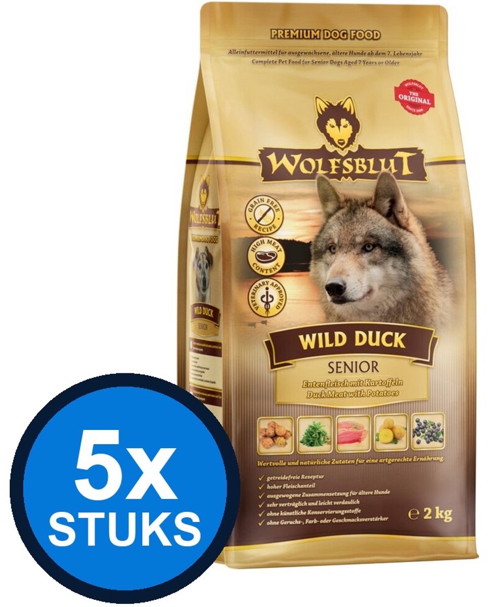 Wolfsblut Wolfsblut - Senior Wild Duck - Hondenvoer Droogvoer - 2 kg
