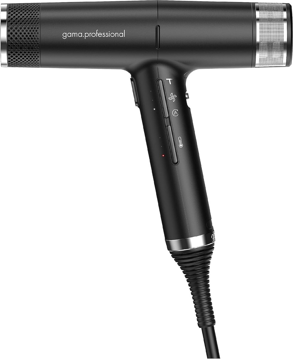 SnelShoppen - Ultralichte Haardroger met 110.000 tpm Brushless Motor, Oxy-Active Technologie, Turbo Functie, 1600W Vermogen, Zwart - Ideaal voor Fijn