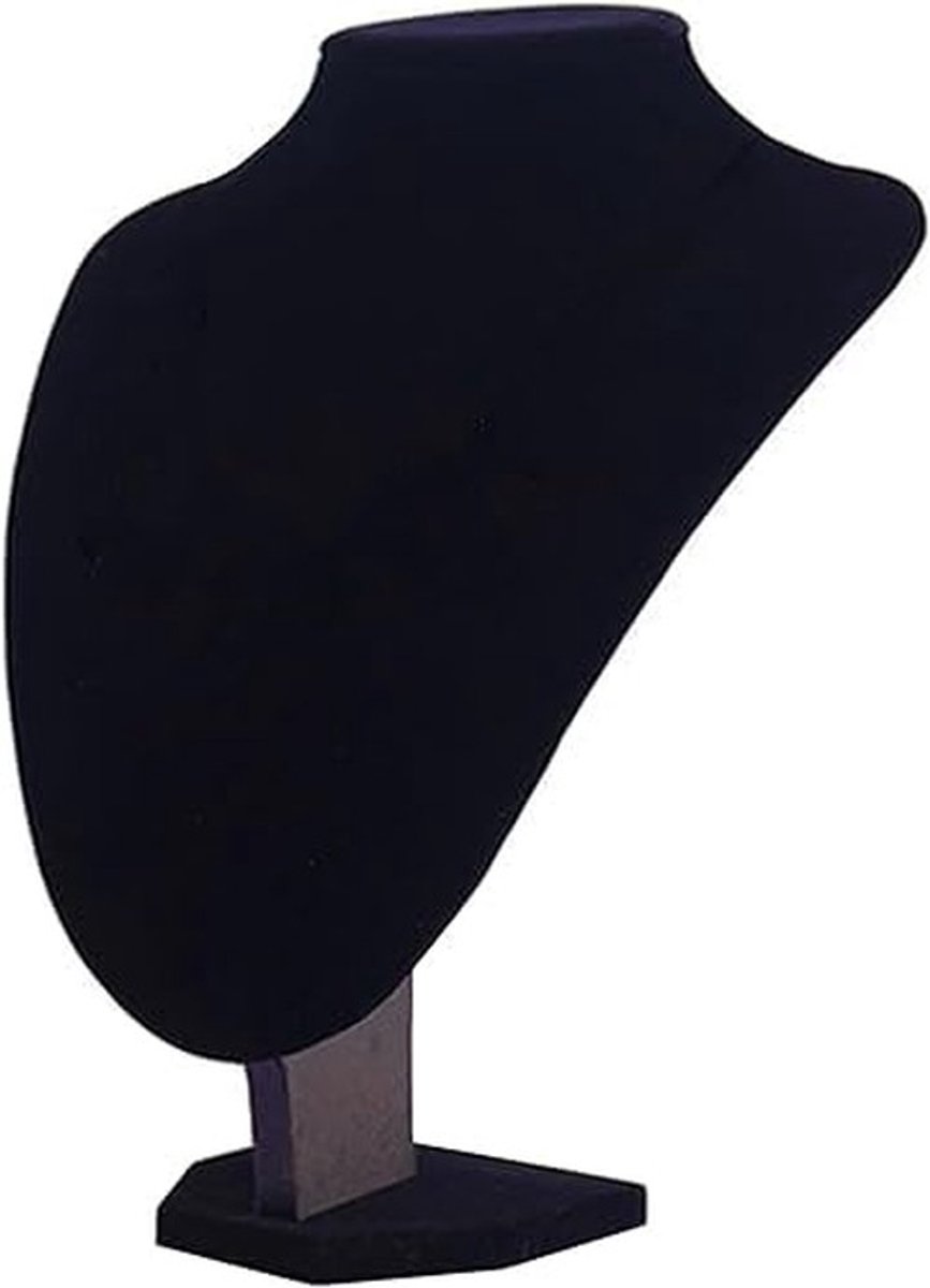 Dailygoods- Sieradenstandaard Fluwelen Display - Kettingenhouder - Lichtgewicht - 22 cm Hoog - 16 cm Breed - Elegant Design - Sieradenhouder