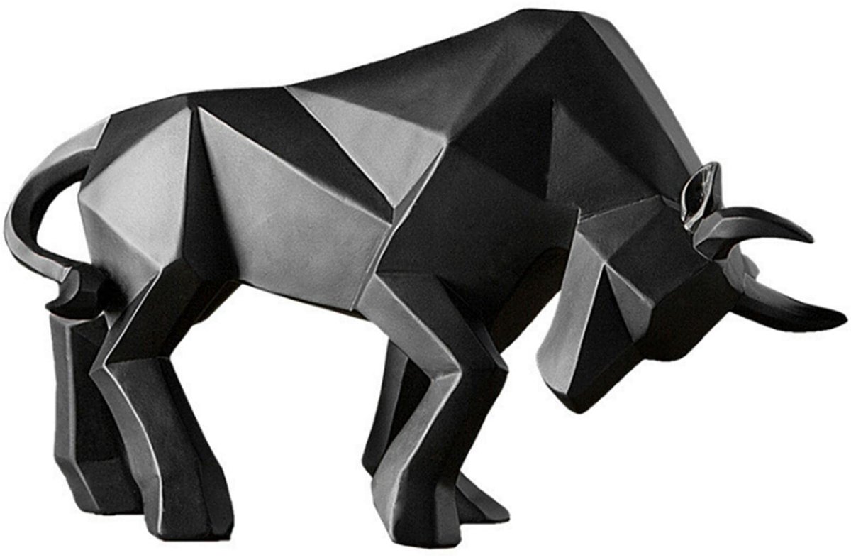 Inovra - Geometrische Stier Standbeeld - Abstracte Sculptuur voor Huisdecoratie