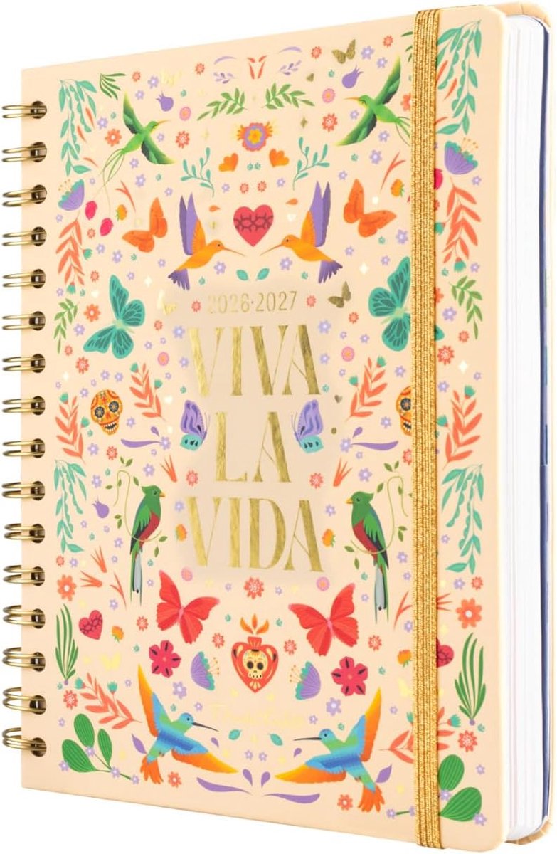 Thijox - A5 Academische Agenda 2026-2027 Weekoverzicht | Frida Kahlo Cadeaus, Back to School Planner, Mid Year Agenda, Weekplanner, Kunst Cadeaus