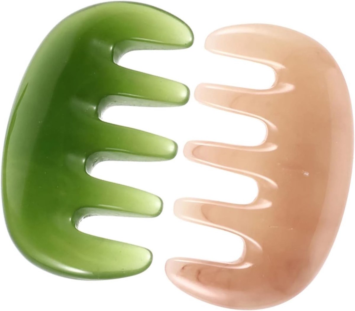 Massagekam set voor gezicht, hoofd en rug - Gua Sha en haarverzorging voor ontspanning en welzijn