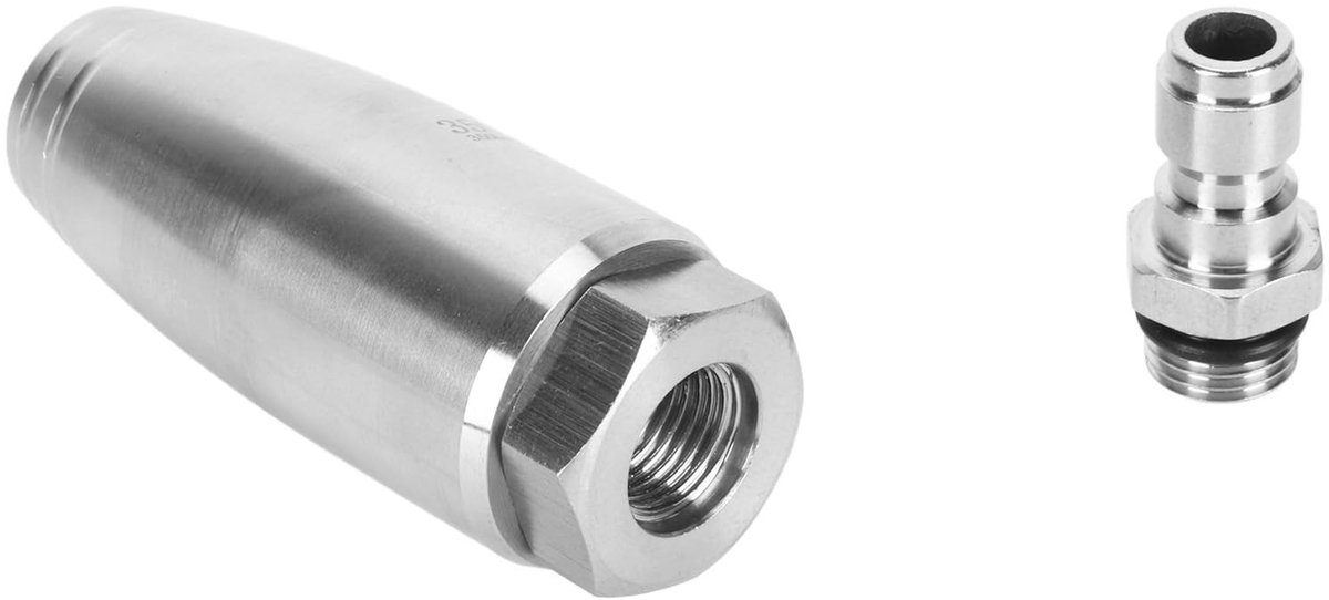 Dailygoods- Rotor Nozzle Hoogdrukreiniger - Turbo Nozzle - 1/4" Snelle Connector - 5000PSI - 350bar - Roestvrij Staal - Hogedrukreiniger