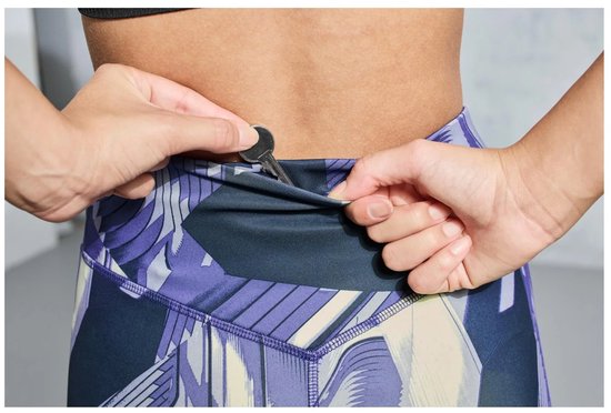 Crivit Dames Sportlegging / Katoen / Gekleurde Print / Maat L 44/46 van CRIVIT — afbeelding 2