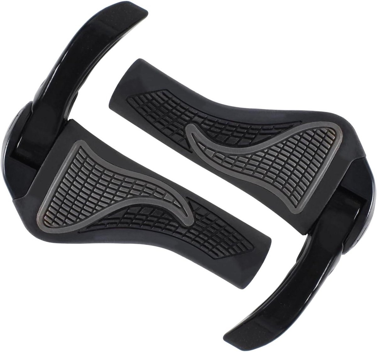 Fietsgrepen - Stuurgrepen Hoorns - Comfortabel Fietsen - Ergonomisch Antislip Design - 22.2 mm Diameter - Zwart