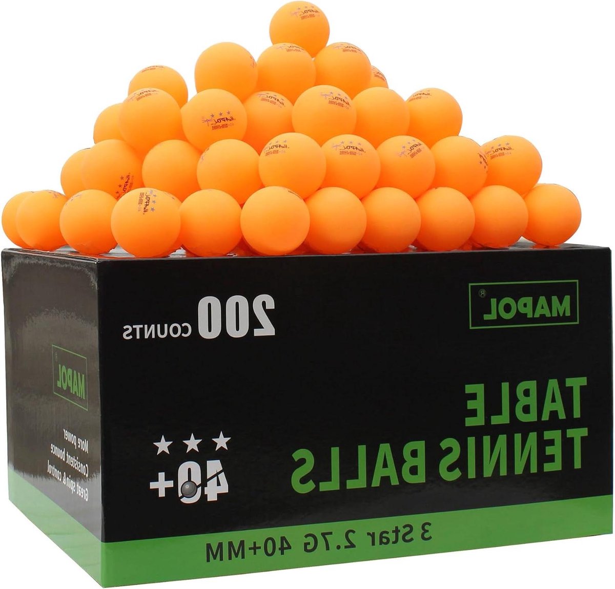 Tafeltennis Ballen - Ping Pong Ballen - Sport Training - Consistente Bounce - 200 Stuks - Oranje