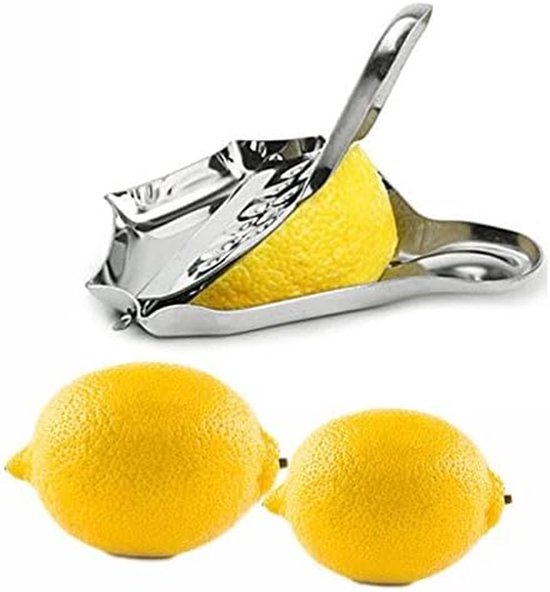 Handmatige Citruspers - Vruchtenpers Set - Sap Maken - Roestvrij Staal - 4 Stuks - Zilverkleurig — afbeelding 4
