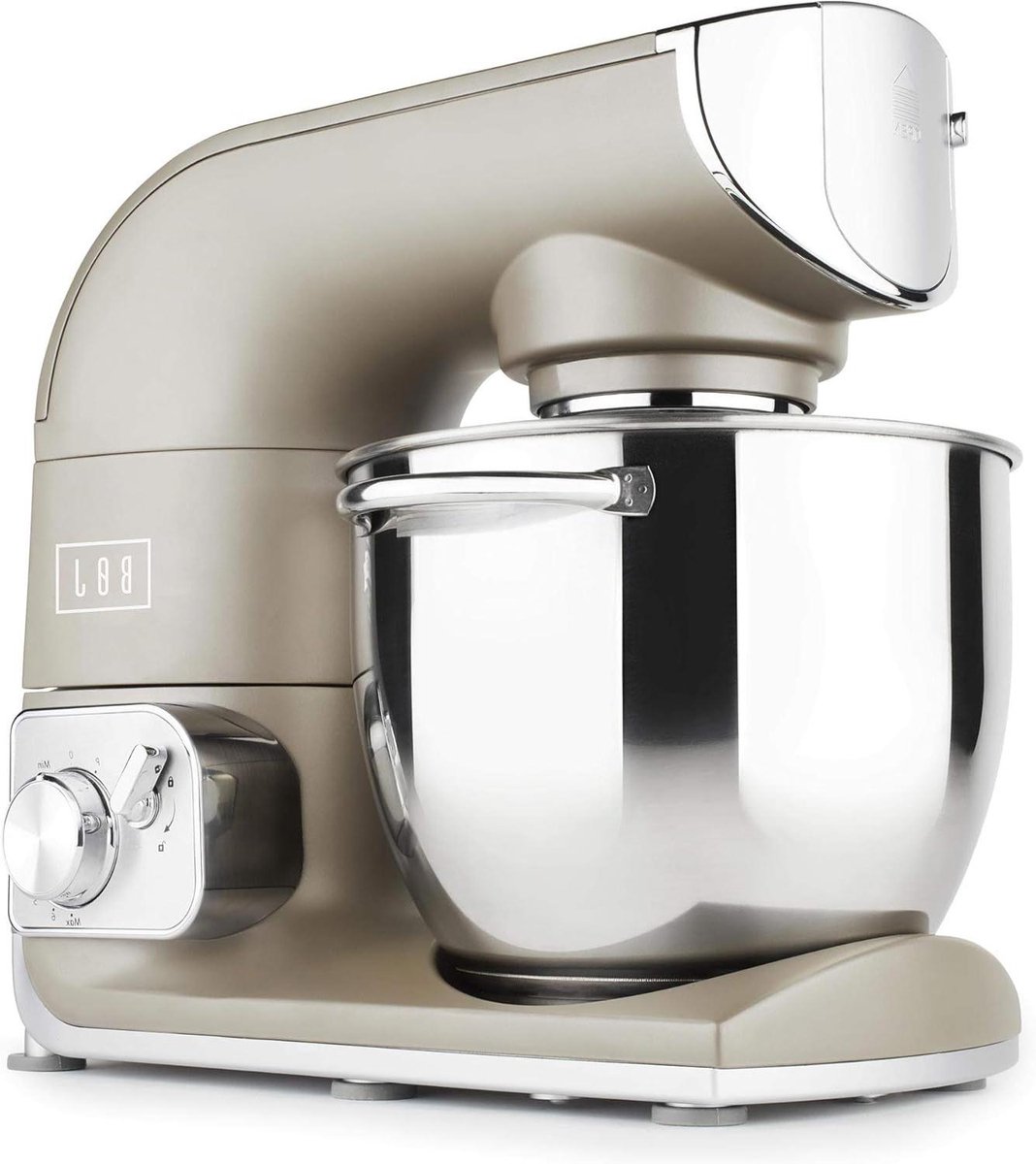 Keukenmachine - Mixer Deegmaker - Bakken en Koken - Volledig Metalen Motor - 5.5L Kom - Zilver