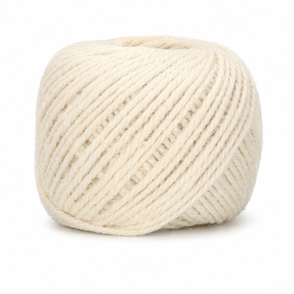VHV - Tuinbindtouw - Jute Touw 100 m x 3 mm - Wit - Voor Planten en Cadeaus