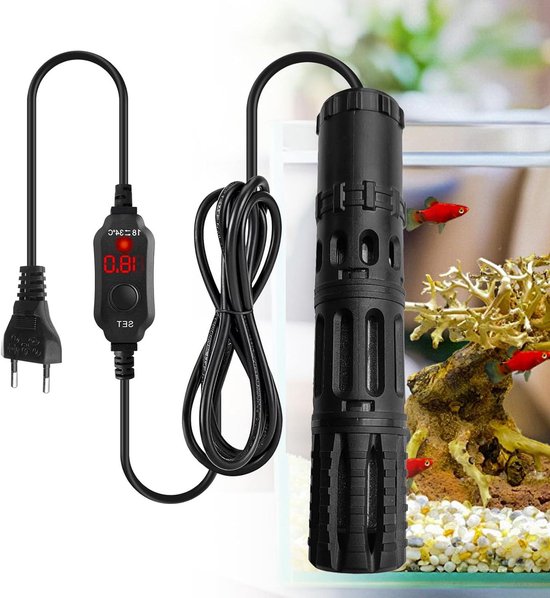 Aquarium Verwarming - Verwarmingsstaaf - Water Temperatuur - Digitale LED Display - 300 W - Zwart