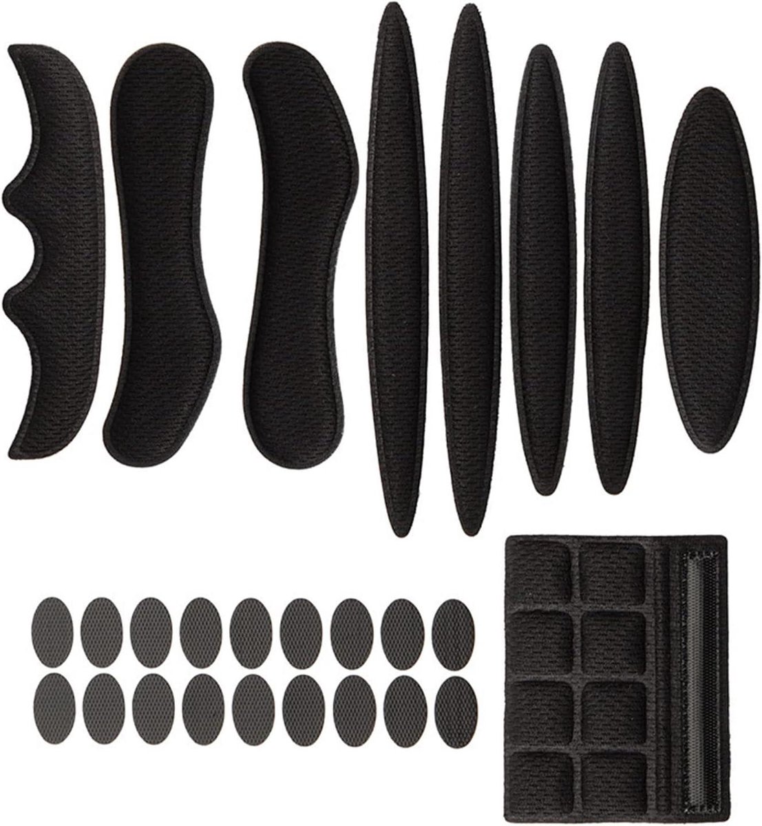 Fietshelmkussens Set - Universele Schuim Pads - Helm Comfort Verhoging - Zacht Ademend Schuim - 1 Set - Zwart