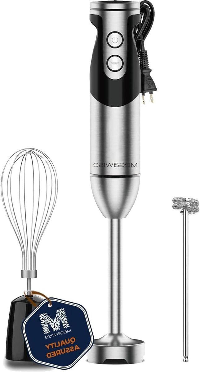 Staafmixer Set - Keukenmachine Accessoires - Maaltijden Bereiden - Titanium Versterkte Bladen - 12 Snelheden - Zwart
