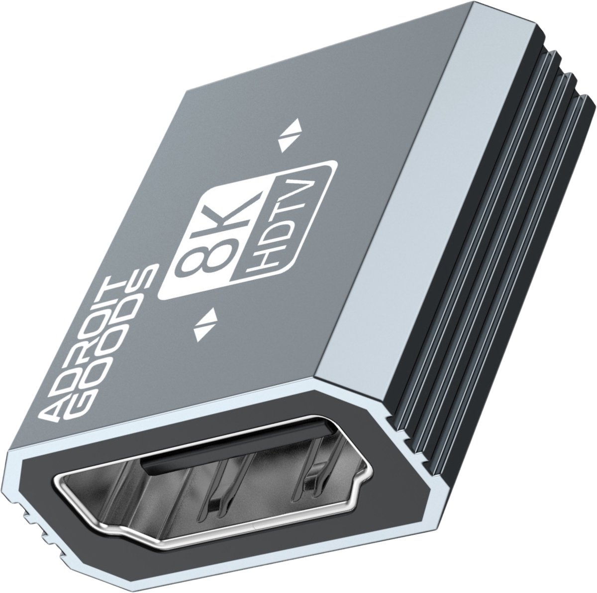 AdroitGoods HDMI Female naar Female Adapter 8K Verlengkoppeling HDMI 2.1 Ultra HD 60Hz 4K 120Hz High Speed Coupler Verguld