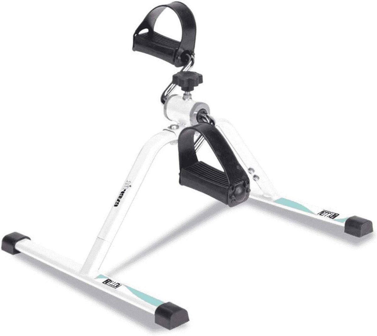Mini Hometrainer - Fitness Fiets - Armen Benen Trainen - Compact Ontwerp - 48.5 cm - Zilver