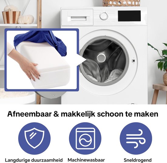 Rechthoekige Yogabolster met Schuimkern en Wasbare Hoes voor Restorative Yoga en Meditatie van Florenceix — afbeelding 3