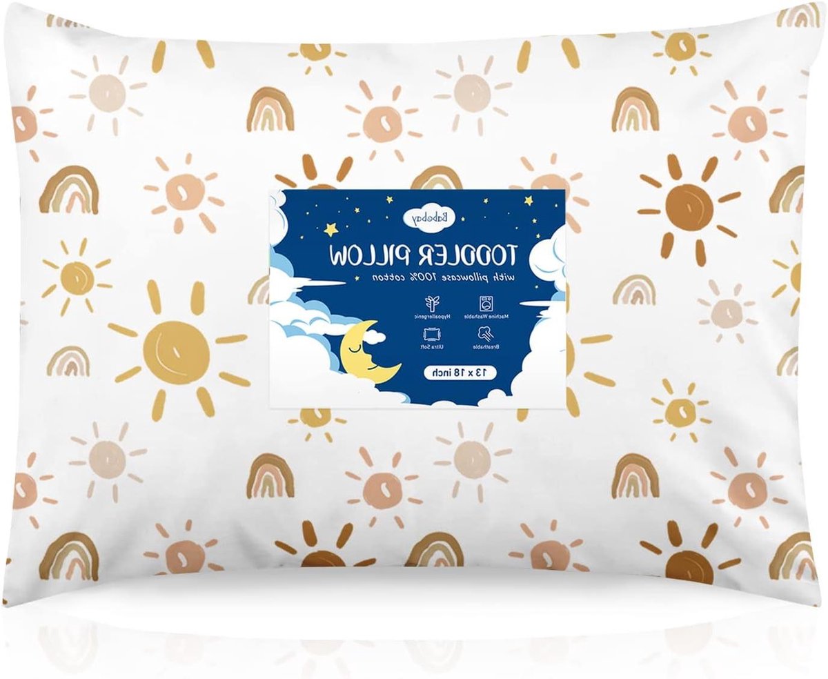 Kinderkussen - Baby kussen - Comfortabel slapen - Hypoallergeen - 13 x 18 cm - Regenboog