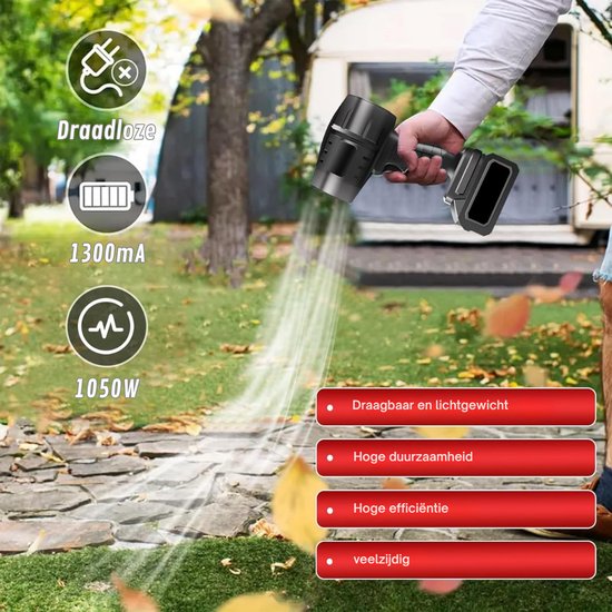 Draadloze Bladblazer - Accu Blazer - Tuin Schoonmaken — afbeelding 4