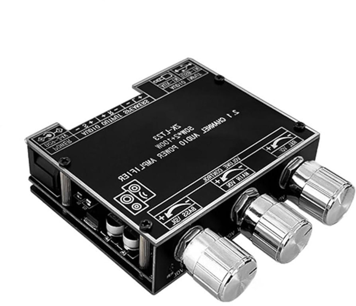 Audio Versterker Module - Digitale Versterker - Muziek Streamen - 3 Kanaals Uitgang - 75 x 70 mm - Zwart
