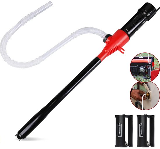 ONF3 - Elektrische Handpomp - Voor Diesel en Brandstof - 8L per minuut - Batterij Voeding - Waterpomp - Ideaal voor Tank en Verplaatsing - Rood van Merkloos — afbeelding 2