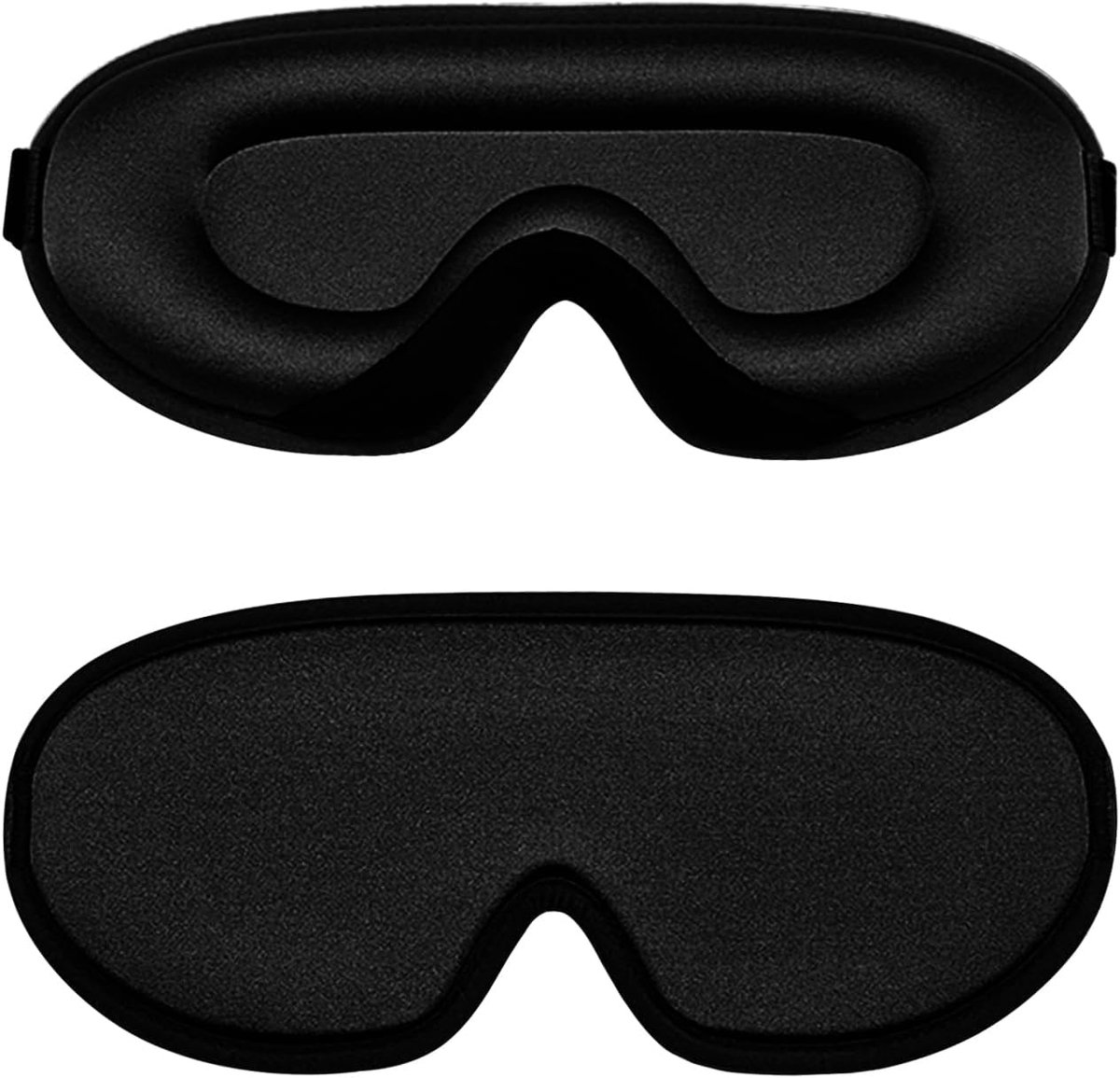 Thijox - Slaapmaskers 3D Oogmasker Traagschuim Nauwsluitend en Comfortabel Geüpgraded met Verstelbare Riem Zacht Ademend voor Slapen Yoga Reizen - Zwa