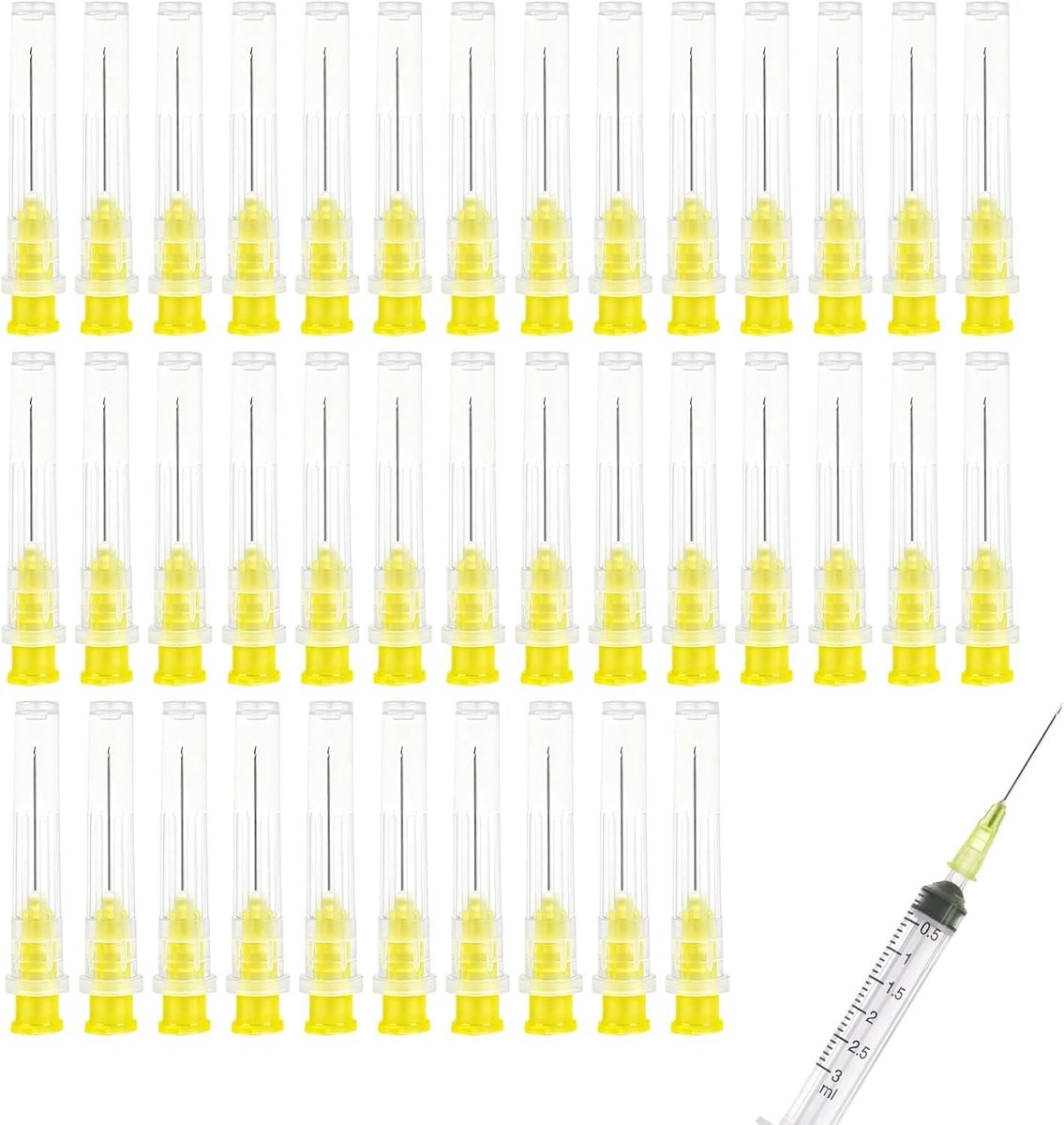 RVS Distributietubes 20 g (0.9 mm x 38 mm) voor Vloeibare Lijmen, Technische Vloeistoffen en Laboratoriumtoepassingen
