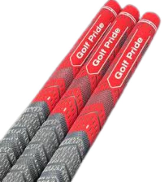 Golf Pride New Decade MultiCompound Plus4 Golfgrips Rood Grijs — afbeelding 2